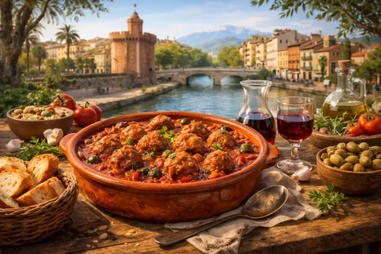 Les authentiques boles de picolat catalanes à la sauce tomate, recette familiale de Perpignan