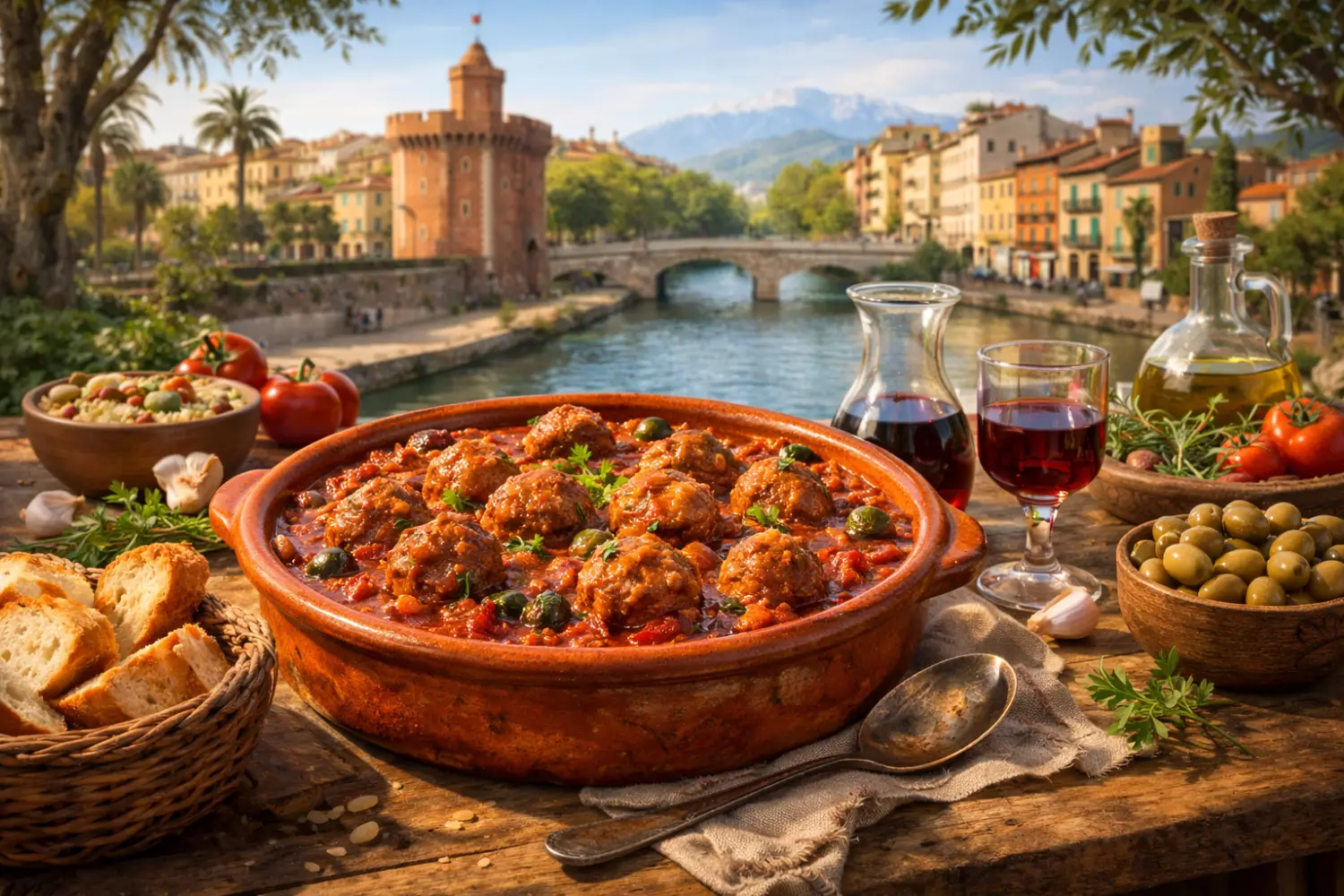 Les authentiques boles de picolat catalanes à la sauce tomate, recette familiale de Perpignan