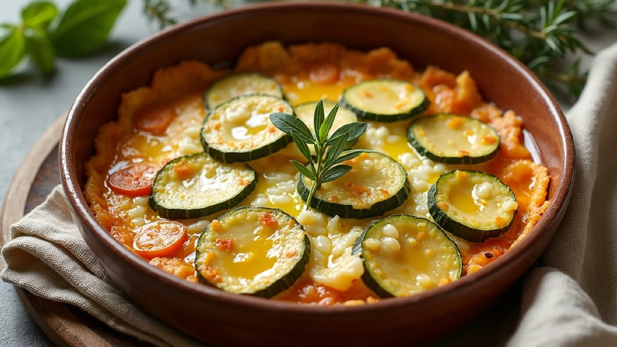 Gratin ensoleillé de courgettes & feta, façon famille méditerranéenne du mercredi